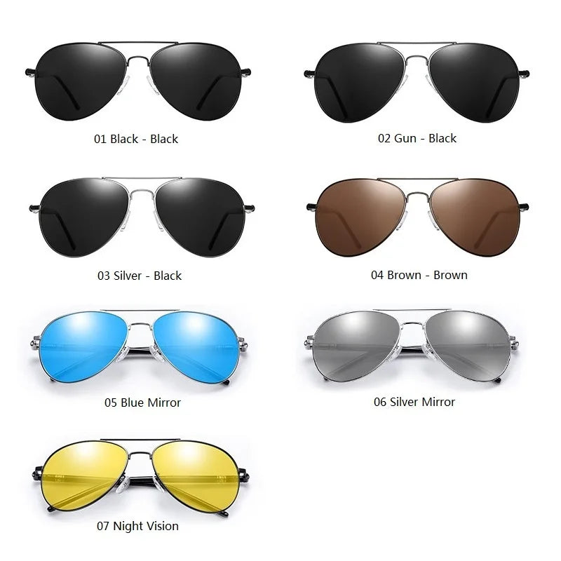 Gafas de sol modelo aviador para hombre - Lumina Shades color visión nocturna | Ocassus Sunglasses - Ocassus Sunglasses