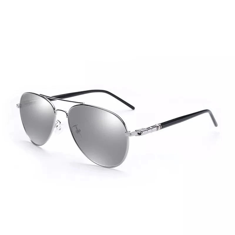 Gafas de sol modelo aviador para hombre - Lumina Shades color plateado espejado | Ocassus Sunglasses - Ocassus Sunglasses